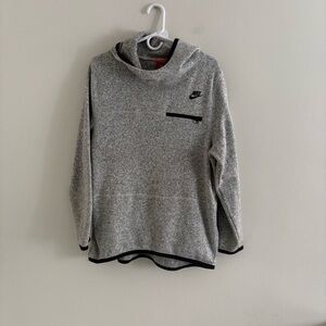 Nike Heather Gray Pullover with Black Details Womens large sweatshirt casual